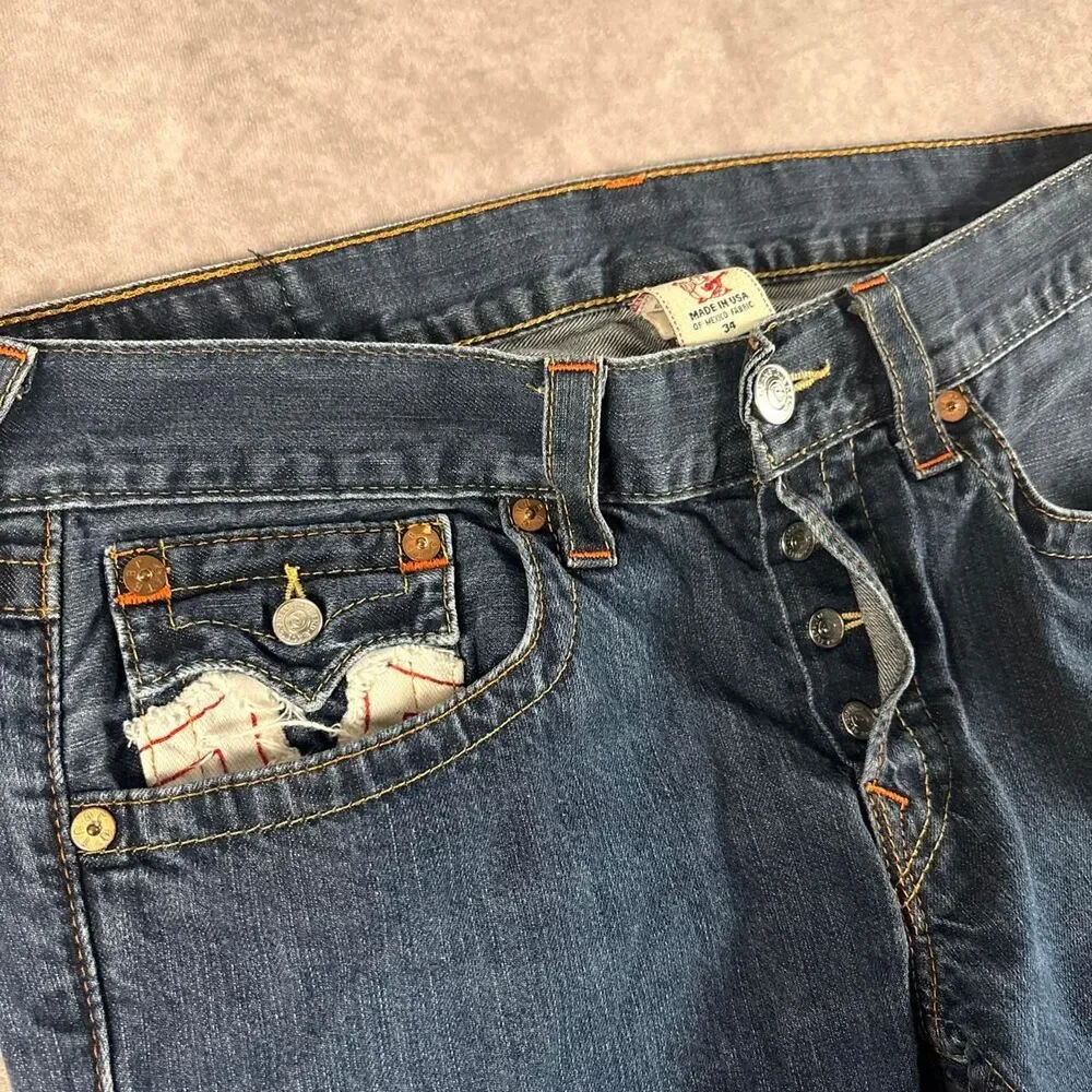 true religion ricky stitched logos slim fit jeans